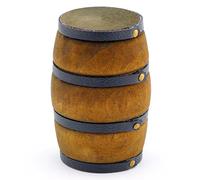 MyTinyWorld Dolls House Miniature Old Style Brown Strapped Barrel