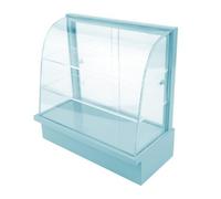 MyTinyWorld Dolls House Miniature Pale Blue Curved Top Wood Shop Display Stand