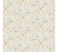 MyTinyWorld Dolls House Miniature Pale Yellow Mixed Flower Design Wallpaper