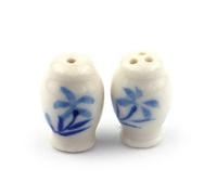 MyTinyWorld Dolls House Miniature Palm Design Ceramic Salt And Pepper Pot
