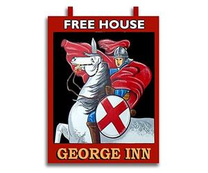 MyTinyWorld Dolls House Miniature Pub/Tavern Sign - The George Inn