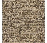 MyTinyWorld Dolls House Miniature Small Dark Stone Wall Paper