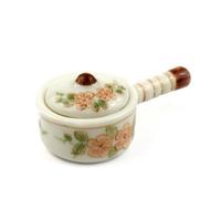 MyTinyWorld Dolls House Miniature Small Saucepan/Pot with Handle - Floral Design