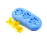 MyTinyWorld Dolls House Miniature Triple Flower Silicone Mould