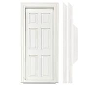 MyTinyWorld Dolls House Miniature White 6 panel interior door
