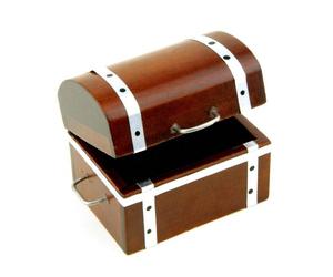 MyTinyWorld Dolls House Miniature Wooden Opening Treasure Chest