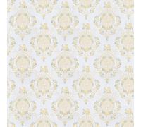 MyTinyWorld Dolls House Mixed Colour Damask Flower On Pale Blue Wallpaper