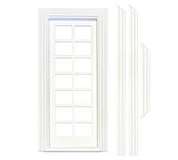 MyTinyWorld Dolls House White Painted Internal 14 Pane Glazed Door
