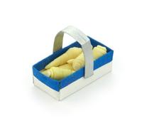 MyTinyWorld Handmade Dolls House Miniature Punnet With 8 Parsnips