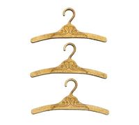 MyTinyWorld Miniature Coat Hangers Style 1, Set of 3, 1:12 Scale, Dollhouse Accessory,