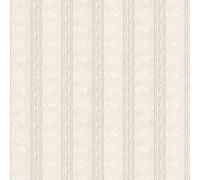 MyTinyWorld Pack of 5 Dolls House Ornate Pale Beige And Grey Striped Wallpaper Sheets