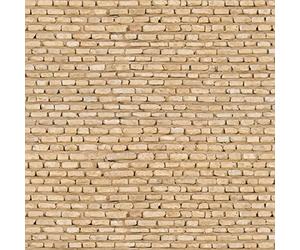 MyTinyWorld Pack of 5 Dolls House Straight Course Regular Stone Block Paper Sheets