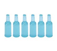 MyTinyWorld Set of 6 Pale Blue Dolls House Miniature Resin Drinks Bottles