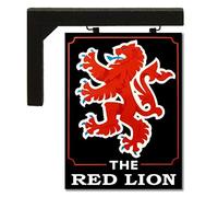 MyTinyWorld Wall Mounted Dolls House Pub/Tavern Sign - Red Lion