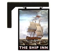 MyTinyWorld Wall Mounted Dolls House Pub/Tavern Sign - The Ship Inn