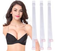 Mytium Clear Bra Straps Invisible - Transparent Bra Straps for Women, Adjustable & Comfortable, Perfect for Dresses, Strapless Bras & Backless Tops