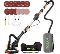 MYTOL Electric Drywall Sander with Vacuum Dust Collection, Variable Speed, LED Light, Foldable Handle, Sanding Discs & Grids