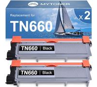 MYTONER Compatible Toner Cartridge Replacement for Brother TN660 TN-660 TN630 TN-630 Toner Cartridge for HL-L2300D HL-L2380DW HL-L2320D DCP-L2540DW MFC-L2700DW MFC-L2685DW Printer (2 Pack)