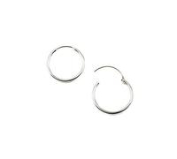Mytoptrendz® 1 pair 20mm 925 Sterling Silver Thin Micro Hinged Sleeper Hoop Earrings (20mm)