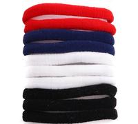 Mytoptrendz® 10 PCS Seamless Elastic Hair Ties No Damage Jersey Fabric Ponytail Holders, Snag-Free No Metal Hair Bands for Women & Girls (Multi-Color Spec Assorted)