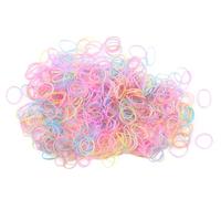 Mytoptrendz - 1000pcs -Small Thin Elastic Hair Bands Soft Rubber Bands for Ponytails and Braids Hair Ties for Kids, Girls & Women (Multy Pastel Colour)