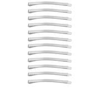 Mytoptrendz® 12 Pcs Classic Bobby Pins Plain Wide Curve Flat Strong Jumbo Metal Hair Clips Slides Hairpins for Women Girs Thick Long Updo Hair Style ((Silver-6cm)