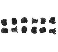 Mytoptrendz® 12 Pcs Tiny Small Hair Clips Mini Claw Clamp Clip Plastic Grip Hair Accessories for Women and Girls Women (Matt Black)