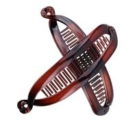 Mytoptrendz® 2 Pcs 15.5cm /6 Inch Long Extra Large French Style Narrow Classic Banana Clip Hair Comb for Thick Hair Ponytail Holder Interlocking Styling Clip for Women (Tortoiseshell)