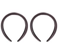Mytoptrendz® 2 Pcs - Padded Velvet Soft Feel Alice Hair Band Headband 2.5cm (1") Wide Women Girls Accessories For Casual, School, Bridesmaid, Wedding, Party (Grey)