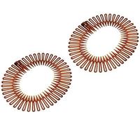 Mytoptrendz® 2 PCS Plastic Flexi Comb Hair Band Headband 1 pair (Brown- Plain)