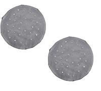 Mytoptrendz®- 2 pcs Rhinestone Studded Bun Hair Nets Classic Elasticated Bun Cover Net For Bun Cover Net For Ballet Dancer and Equestrian Girls Women (Black)