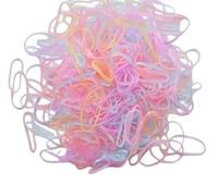 Mytoptrendz® 250pcs - Small Thin Premium Neoprene Elastic Rubber Bands Multicolour Polyurethane Rubber Band Mini Soft Gummy Elastic Bands for Kids Thick Hair, Braids Ponytail Hair Ties-2cm (Pastel)