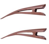 Mytoptrendz® 2PCS- Large Long Beak Hair Clips, Alligator Hair Clips, Enamel Metal Non-Slip Hair Slides with Teeth Accessories for Women Girls Barrette for French Twist Up Do Styling (Brown)