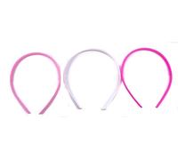 Mytoptrendz® 3 PCS Girls Thin Head Bands With Inner Teeth Non-Slip Grip.Hair styling accessories Plastic Alice Hair bands - Pink White Assortment