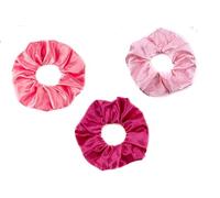 Mytoptrendz® 3 Pcs -Premim Satin Scrunchies Large Hair Ties for Thick Hair Non Slip No Damage Kink Free Soft Silky Satin Ponytail Haibands Women, Kids Accssories (Fuchsia, Rose Pink,Baby Pink)