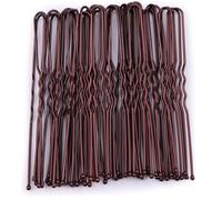 Mytoptrendz 40 pcs 7 cm Extra Long U Shaped Hair Pin Bronze Brown etal Bun Pins for Women Long Large Bobby Pins for Ballet Dance Wedding Buns, French Twist (Brown)