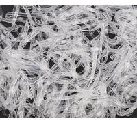 Mytoptrendz® - 500pcs Transparent Small Soft Hair Elastics Hair Bands Hair Rubber Band Pony Hair Ties for Kids Hair Braids and various Hairstyle(Clear -2cm)