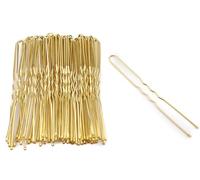Mytoptrendz® 70 Pieces Long Hair Pins Bun Pins Styling Bobby Hair Slides Grips Clips for Girls Women Hairstyling (Golden Blonde)
