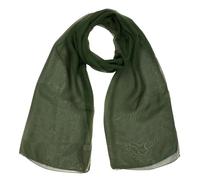 Mytoptrendz® -Chiffon Scarf for Women, Classy Elegant Plain Silky Soft Sheer Fabric Lightweight Neck Wrap Head Wrap Girls Headscarf Sheer scarves & wraps for ladies (Dark green)