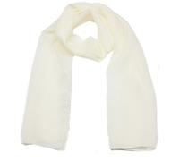 Mytoptrendz® Chiffon Scarf Plain Lightweight Sheer Wrap for Women Soft Lightweight Summer Stole (Cream)