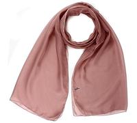 mytoptrendz® - Chiffon Scarf Plain Soft Sheer Neck Wrap Scarves for Women Casual, Formal and Choir Group Classy Elegant Shawl (Dusky Rose)