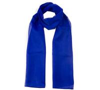 Mytoptrendz® - Classy Elegant Plain Chiffon Scarf Lightweight Soft Sheer Neck Wrap for Women (Royal blue)