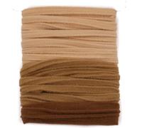 Mytoptrendz® Flat Wide Soft Hair Ties - No Damage Stretch Jersey Nylon Hair Bands for Thick and Fine Hair, Snag-Free Ponytail Holders Elastic for Women and Girls,- 8 pc Nude Natura Brown Assorted
