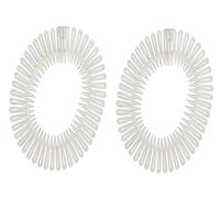 Mytoptrendz® Flexi Plastic Zigzag Headbands Tooth Combs Hair Combs Hair Band Headband for Mens Womens Sports Football (Clear)