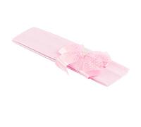 Mytoptrendz® Girls children Baby Pink Soft Fabric Kylie Headband hair Band Satin Polka Dot Chiffon Bow (Light Pink)