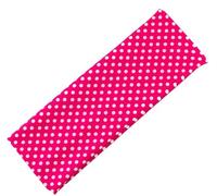 Mytoptrendz Girls Ladies Headband Wide Stretchy Fabric Kylie Hair Band Alice Band Retro Polka Dot Bandeau Hairbands(Fuchsia Pink -Mini White Dot