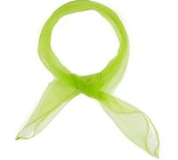 Mytoptrendz® Girls women Square Chiffon Feel Head Neck Scarf Light Soft Plain Scarves Great for School, Play, Party, Group Choir (Lime Green)