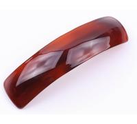 Mytoptrendz® Hair Barrette Clip Large Arched French Style Auto Sprung Clasp Slides Grips Hairpin Women Girls Styling Hair Accessories (Tort brown- Square)