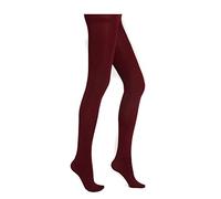 Mytoptrendz® - Ladies Fleece Lined Velvet Feel Thermal Tights for Plus Size Women Winter Pantyhose 300 Denier (Wine, X- Large)