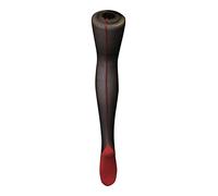 Mytoptrendz® - Ladies Retro Contrast Seamed Tights French Cuban Silhouette Heel and Back Seam Sheer Pantyhose (Medium- BLACK- RED SEAM-)